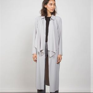 NWOT AELLA convertible duster trench pale blue size L
